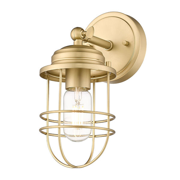 Seaport Brushed Champagne Bronze One-Light Wall Sconce, image 1